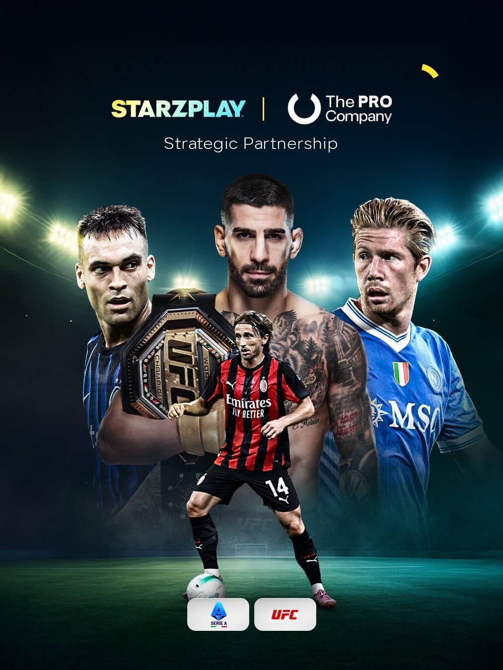 The PRO Company Announces Distribution Partnership for Serie A and STARZPLAY Premium Content